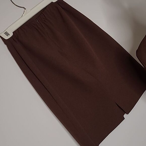 Spago sz 6 brown jacket and skirt - Picture 4 of 9